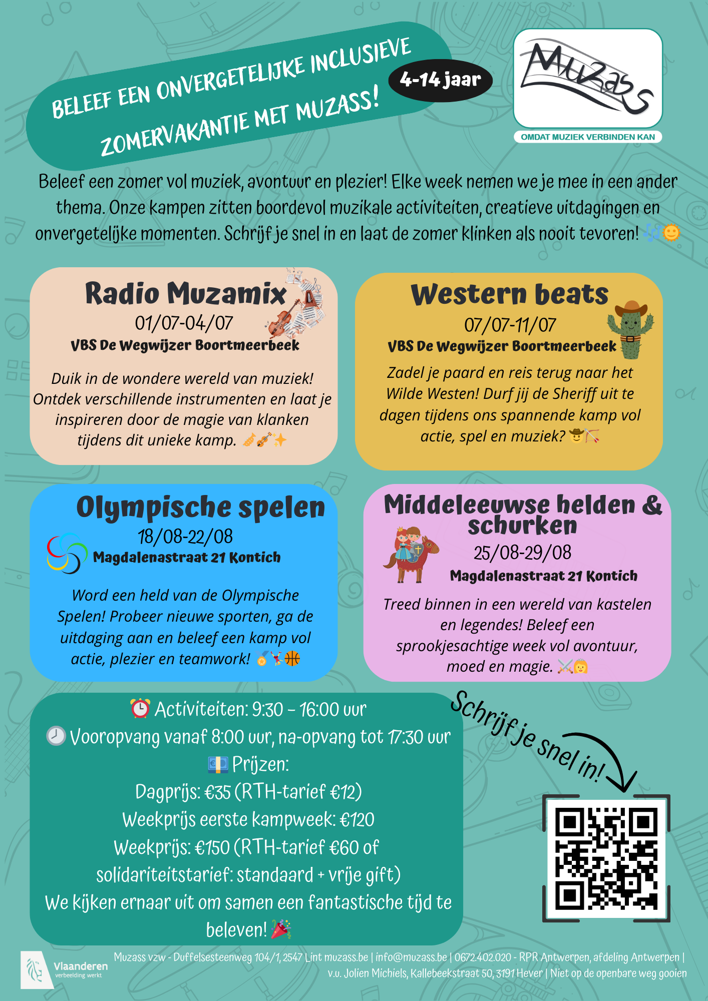 Flyer zomervakantie kamp